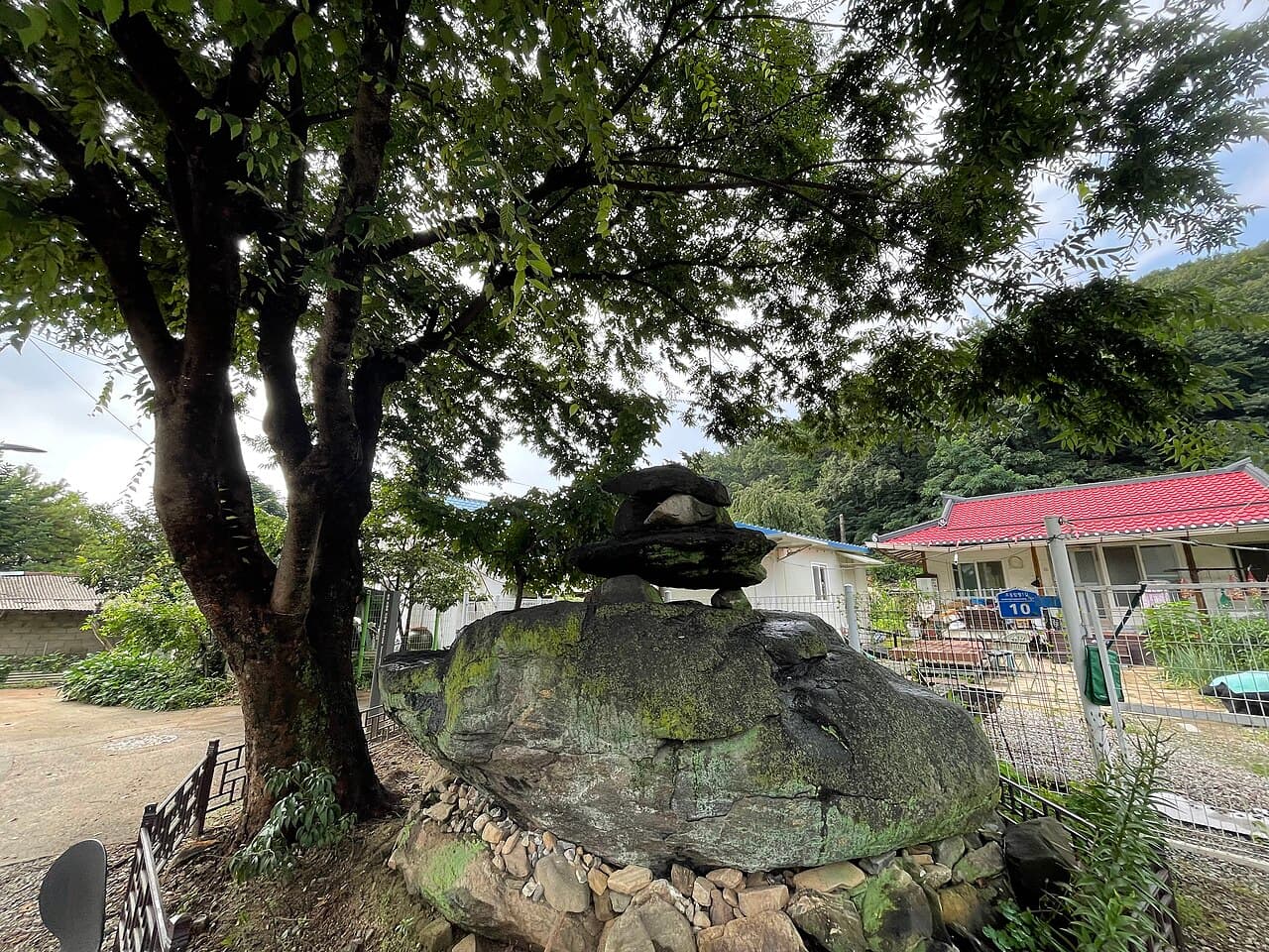 충주 조동리 고인돌 전경